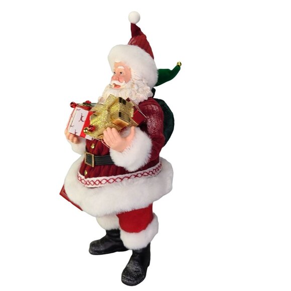 Dept 56 Possible Dreams Santa Claus Reindeer Ride Fabric Clothtique Holiday Xmas - Picture 4 of 10